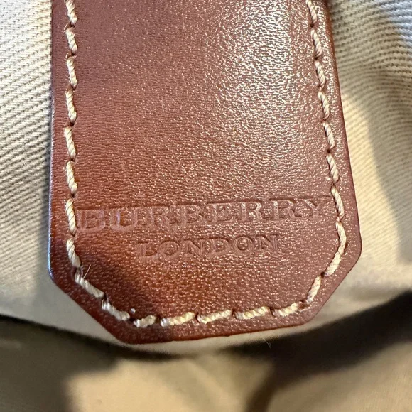 BURBERRY handbag suede purse - brown - vintage - Picture 15 of 16